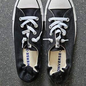 Converse Classic Low Top Canvas Sneakers - Black & White